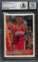Allen Iverson Signed 1996-97 Topps #171 RC (BGS | Autograph Graded 10) at PristineAuction.com