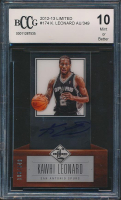 Kawhi Leonard 2012-13 Limited AU #174 #198/349 RC (BCCG 10) at PristineAuction.com