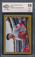 Mookie Betts 2014 Topps Update Gold #US301 RC (BCCG 10) at PristineAuction.com