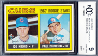 Joe Niekro / Paul Popovich 1967 Topps #536 Rookie Stars RC (BCCG 9) at PristineAuction.com