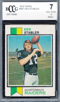 Ken Stabler 1973 Topps #487 RC (BCCG 7) at PristineAuction.com