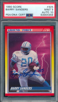 Barry Sanders Signed 1990 Score #325 Ground Force (PSA 9 | Autograph Graded 10) at PristineAuction.com