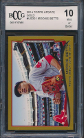 Mookie Betts 2014 Topps Update Gold #US301 RC (BCCG 10) at PristineAuction.com