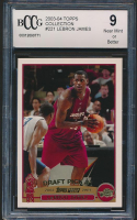 LeBron James 2003-04 Topps Collection #221 RC (BCCG 9) at PristineAuction.com