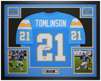 Ladainian Tomlinson Signed Custom Framed Jersey Display (Beckett) at PristineAuction.com