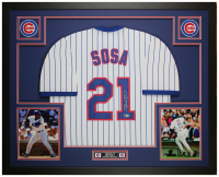 Sammy Sosa Signed Custom Framed Jersey Display (Beckett) at PristineAuction.com