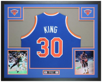 Bernard King Signed Custom Framed Jersey Display Inscribed "HOF 2013" (Beckett) at PristineAuction.com