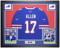 Josh Allen Signed Bills Custom Framed Nike Authentic Jersey Display (Beckett) at PristineAuction.com
