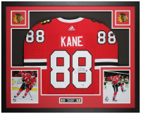 Patrick Kane Signed Blackhawks Custom Framed Adidas Authentic Jersey Display (Fanatics) at PristineAuction.com