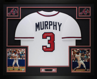 Dale Murphy Signed Custom Framed Jersey Display Inscribed "NL MVP 82, 83" (JSA) at PristineAuction.com