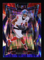 Malik Nabers 2024 Select Prizm Red and Blue Shock #29 RC at PristineAuction.com