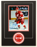 Dino Ciccarelli Signed Red Wings Custom Matted Photo Inscribed "HOF 2010" (JSA) at PristineAuction.com