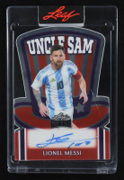 Lionel Messi 2025 Leaf Metal Independence Day Uncle Sam Autographs #USLM1 #1/1 at PristineAuction.com