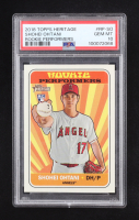Shohei Ohtani 2018 Topps Heritage Rookie Performers #RP-SO RC (PSA 10) at PristineAuction.com
