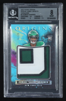 Ahmad Gardner 2022 Panini Origins Rookie Jumbo Jerseys Turquoise #3 RC #2/15 (BGS 8) at PristineAuction.com