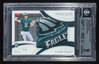 Carson Strong 2022 Immaculate Collection Rookie Socks #3 RC #3/5 (BGS 9) at PristineAuction.com