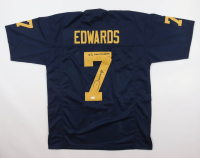 Donovan Edwards Signed Jersey Inscribed "2023 National Champs" (JSA) at PristineAuction.com