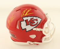 Marquise Brown & Rashee Rice Signed Chiefs Speed Mini Helmet (JSA) at PristineAuction.com