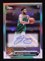 Jayson Tatum 2023-24 Topps Chrome Autographs Refractors #CGJT at PristineAuction.com