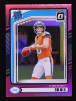 Bo Nix 2024 Donruss Optic Rated Rookies Preview Pink #369 RC at PristineAuction.com