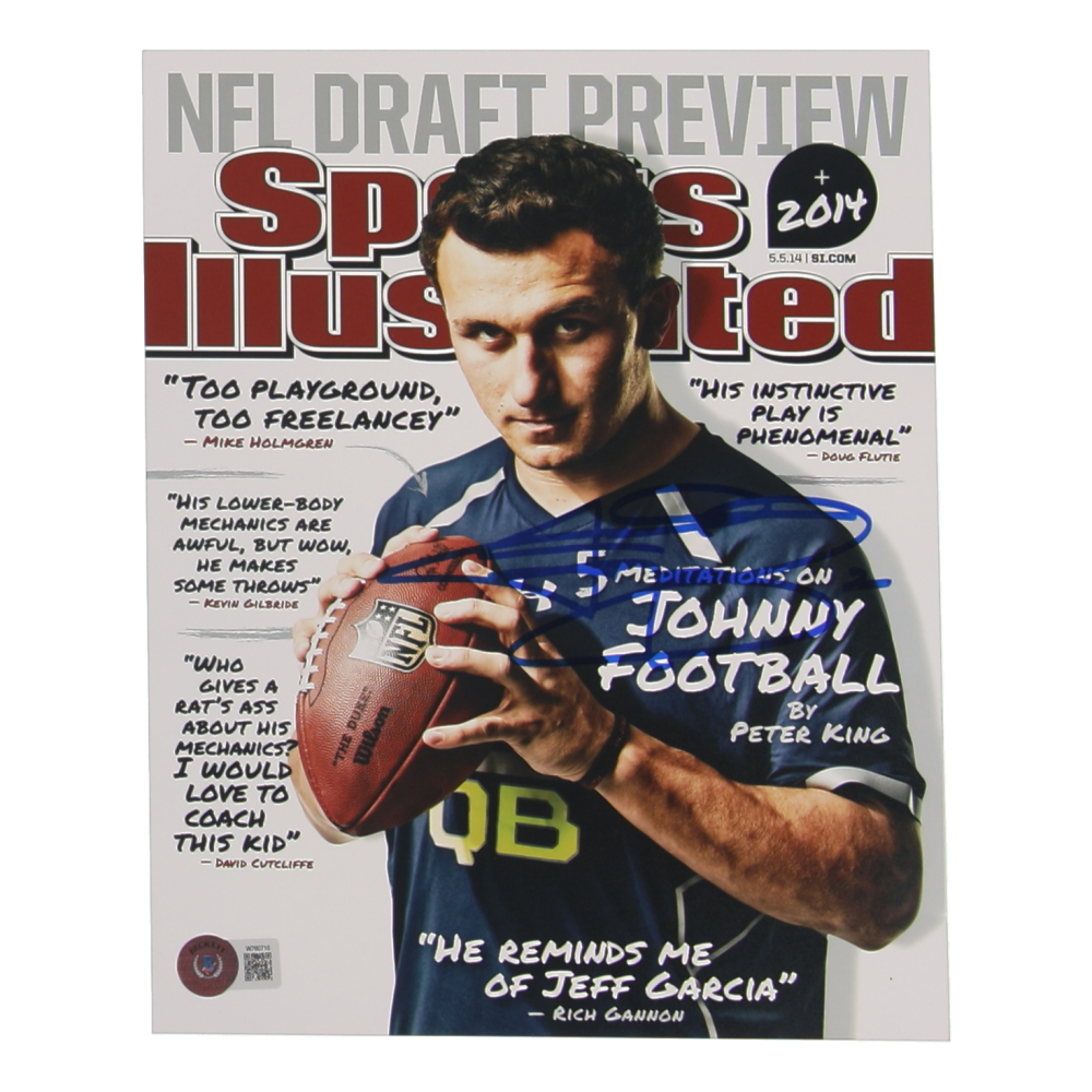 Johnny Manziel Signed Browns 8x10 Photo (Beckett) at PristineAuction.com