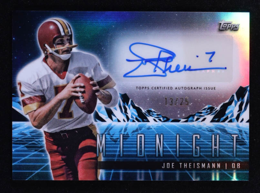 Joe Theismann 2024 Topps Midnight Horizon Signatures Moonrise #HZSJT #13/25