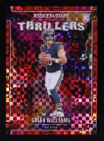 Caleb Williams 2024 Rookies and Stars Thrillers Red Plaid #28 RC at PristineAuction.com