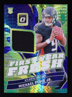 Michael Penix Jr. 2024 Donruss Optic First Year Fresh Jerseys Blue Hyper #31 RC at PristineAuction.com