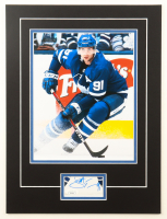 John Tavares Signed Maple Leafs Custom Matted Cut Display (JSA) at PristineAuction.com