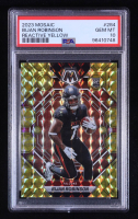 Bijan Robinson 2023 Panini Mosaic Mosaic Reactive Yellow #284 RC (PSA 10) at PristineAuction.com