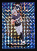 Brock Bowers 2024 Panini Mosaic Mosaic Reactive Blue #313 RC at PristineAuction.com