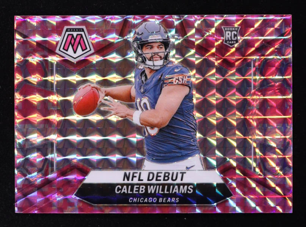 Caleb Williams 2024 Panini Mosaic Mosaic Camo Pink #289 RC