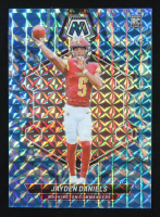 Jayden Daniels 2024 Panini Mosaic Mosaic Reactive Blue #302 RC at PristineAuction.com