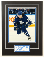 Matthew Knies Signed Maple Leafs Custom Matted Cut Display (JSA) at PristineAuction.com