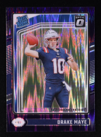 Drake Maye 2024 Donruss Optic Rated Rookie Purple Shock #229 RC at PristineAuction.com