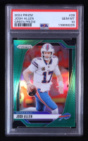 Josh Allen 2024 Panini Prizm Prizms Green #28 (PSA 10) at PristineAuction.com