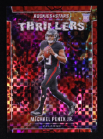 Michael Penix Jr. 2024 Rookies and Stars Thrillers Red Plaid #25 RC at PristineAuction.com