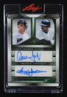 Aaron Judge / Reggie Jackson 2025 Leaf Pearl Dual Signatures Emerald #S21 #1/3 at PristineAuction.com
