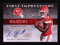 Kareem Hunt 2017 Panini First Impressions Autographs #7 RC at PristineAuction.com