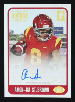 Amon-Ra St. Brown 2021 Onyx Vintage Signatures Black #FAAS RC at PristineAuction.com