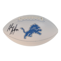 Alex Anzalone Signed Lions Logo Football (Beckett) at PristineAuction.com