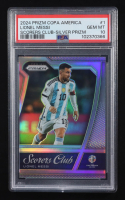 Lionel Messi 2024 Panini Prizm Copa America Scorers Club Prizms Silver #1 (PSA 10) at PristineAuction.com