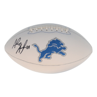 Alex Anzalone Signed Lions Logo Football (Beckett) at PristineAuction.com