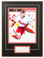 Frederik Andersen Signed Hurricanes Custom Matted Cut Display (JSA) at PristineAuction.com