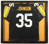 John Henry Johnson Signed Custom Framed Jersey Display Inscribed "HOF 87" (Beckett) at PristineAuction.com