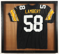 Jack Lambert Signed Custom Framed Jersey Display (Beckett) at PristineAuction.com