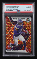 Justin Jefferson 2020 Panini Mosaic Mosaic Reactive Orange #270 DEB RC (PSA 10) at PristineAuction.com