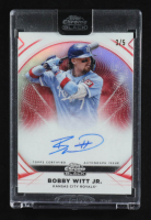 Bobby Witt Jr. 2025 Topps Chrome Black Autographs Red Refractors #CBABW #3/5 at PristineAuction.com