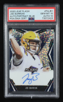 Joe Burrow 2020 Leaf Flash Autographs Portrait Blue #PAJB1 RC #31/35 (PSA 10 | Auto Grade 10) at PristineAuction.com