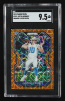 Justin Herbert 2020 Panini Prizm Prizms Orange Lazer #325 RC (SGC 9.5) at PristineAuction.com